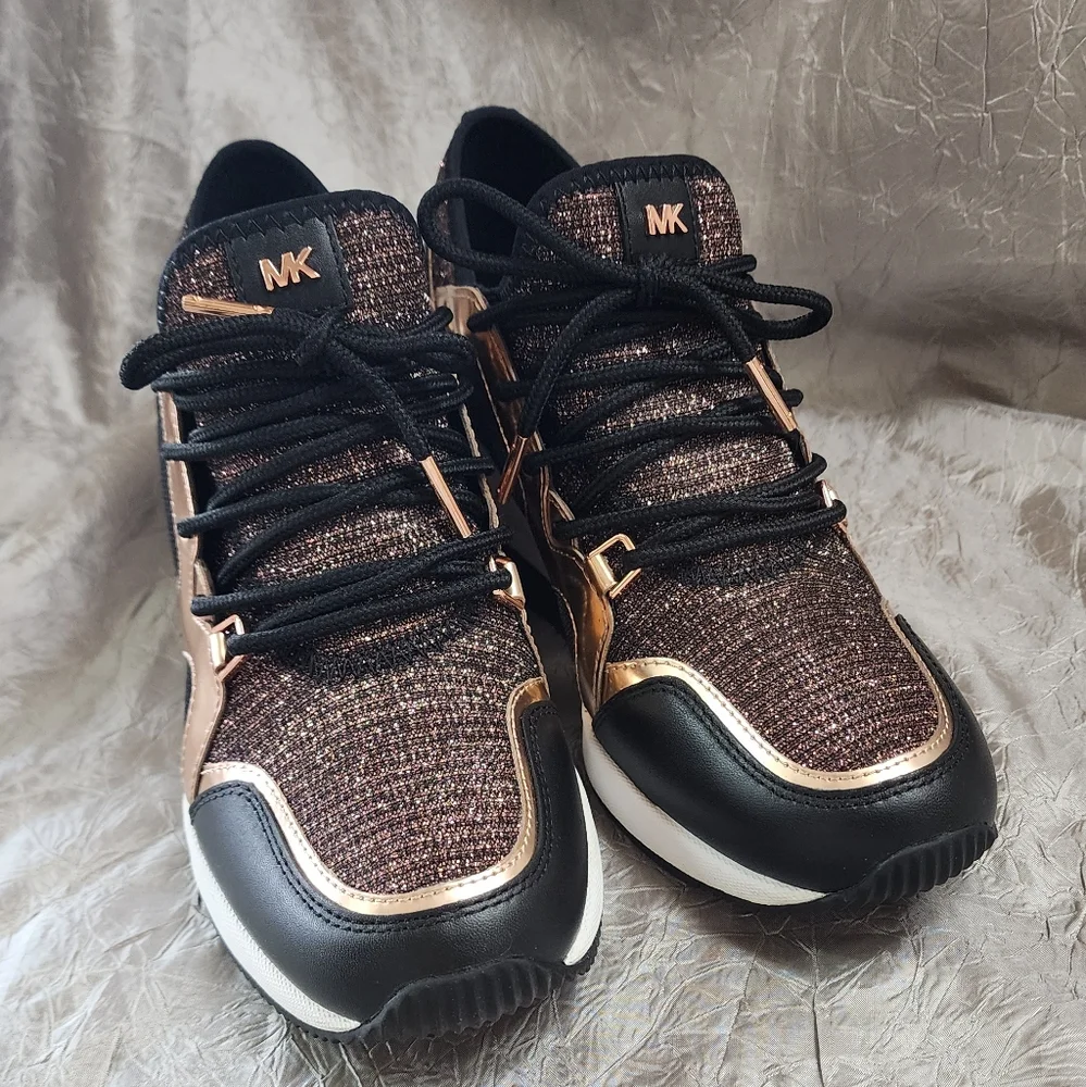 MICHAEL KORS WEDGE SNEAKERS SZ 6.5 NWT - Picture 9 of 15